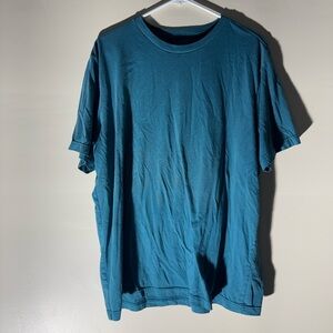 George Teal T-Shirt Size XL Short Sleeve Basic Crew Neck Tee